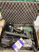 Hitachi cordless drill, with spare battery and charger