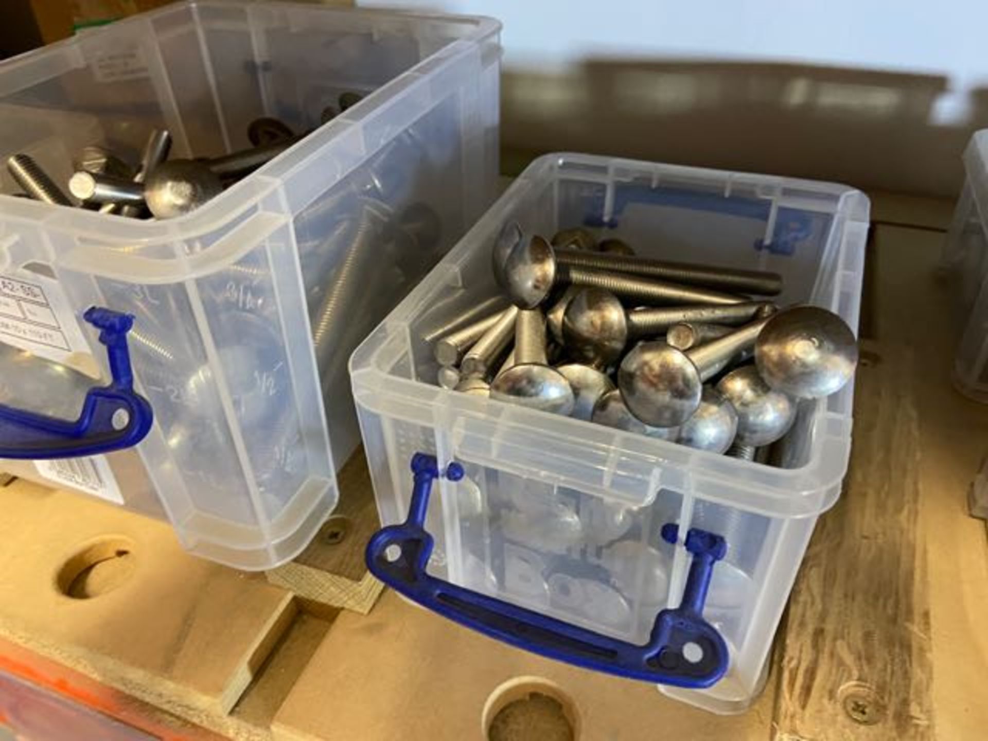 Large quantity of stainless steel fixings, from M3 to M24 including screws, coach bolts, coach - Image 8 of 18