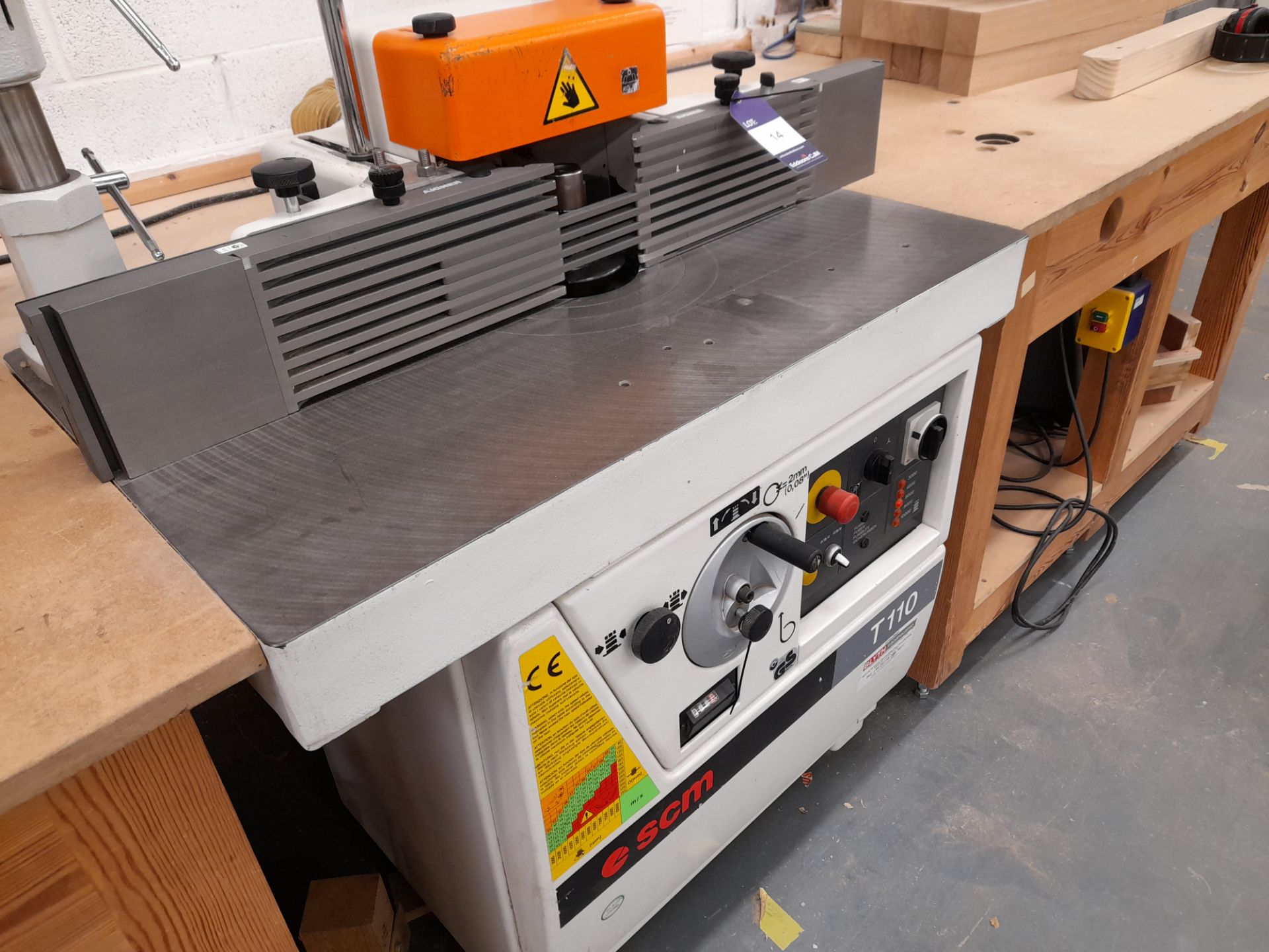 SCM T110 Spindle Moulder (Serial Number AB/160550, 2003) - Image 5 of 9