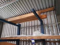 3 x 150mm x 150mm Oak gate posts, to top shelf of racking