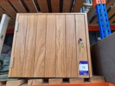 3 x Wooden lockable boxes