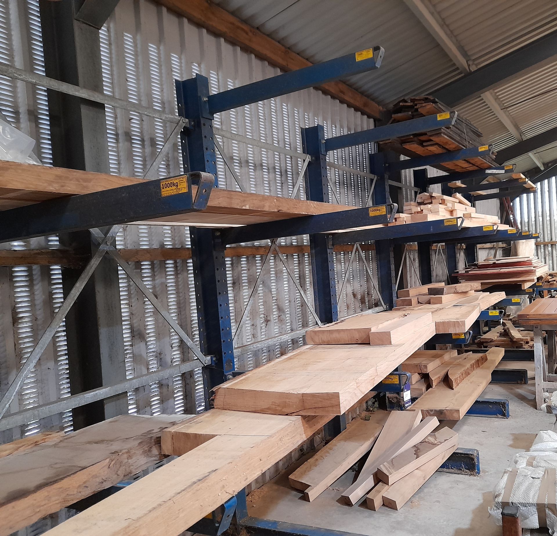 Heavy duty Cantilever racking, to wall, to comprise of 8 x Uprights. *Delayed collection, to be - Image 3 of 3
