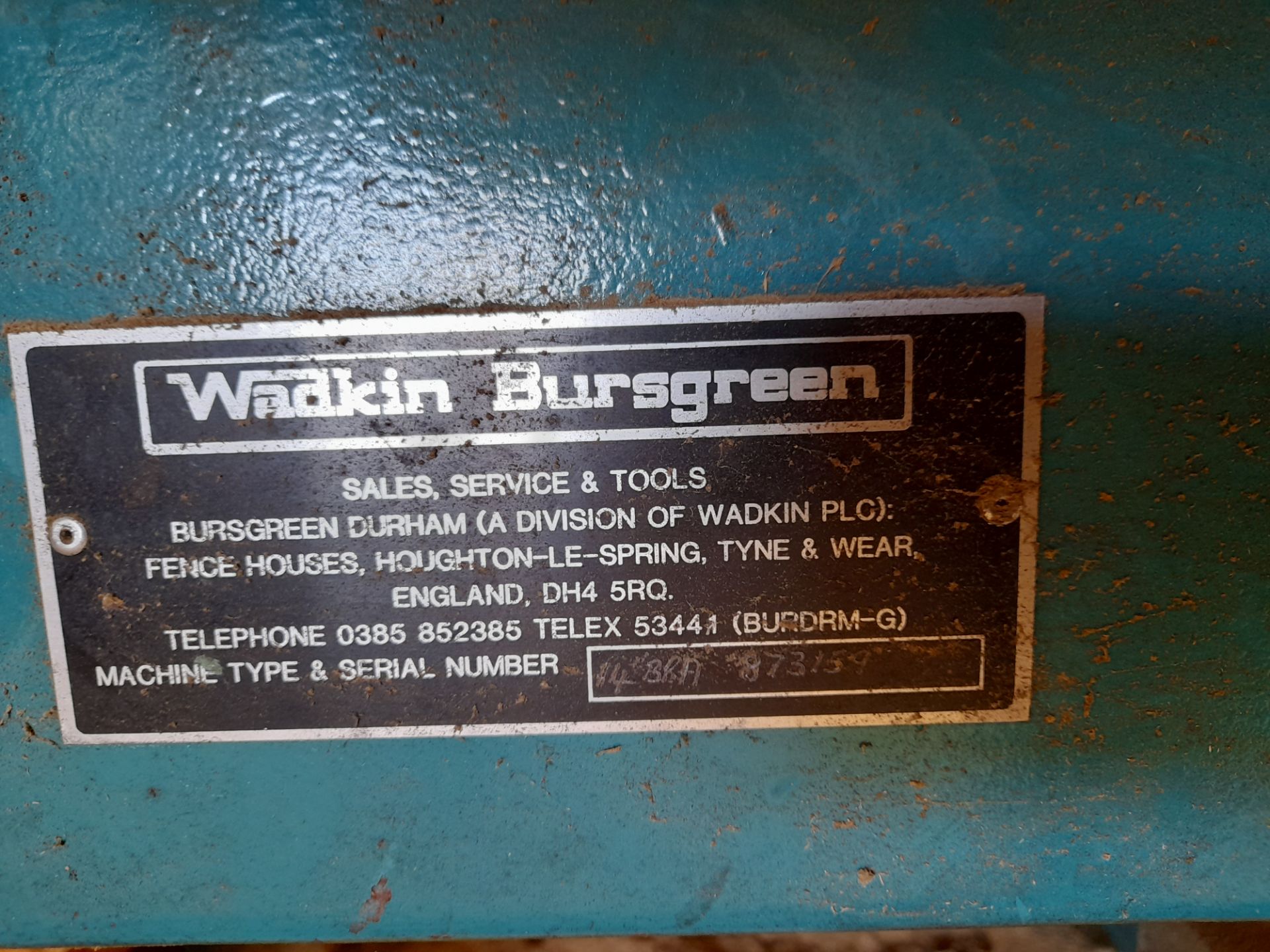 Wadkin Bursgreen BRA Radial Arm Cross Cut Saw (Serial Number 14BRA 873159) - Image 4 of 4