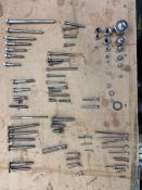 Large quantity of stainless steel fixings, from M3 to M24 including screws, coach bolts, coach