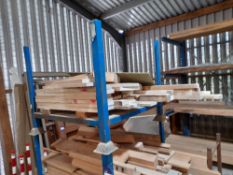 Assortment of timber, seasoned oak, with a small amount of Accoya, to 7 x stillages (to include 3