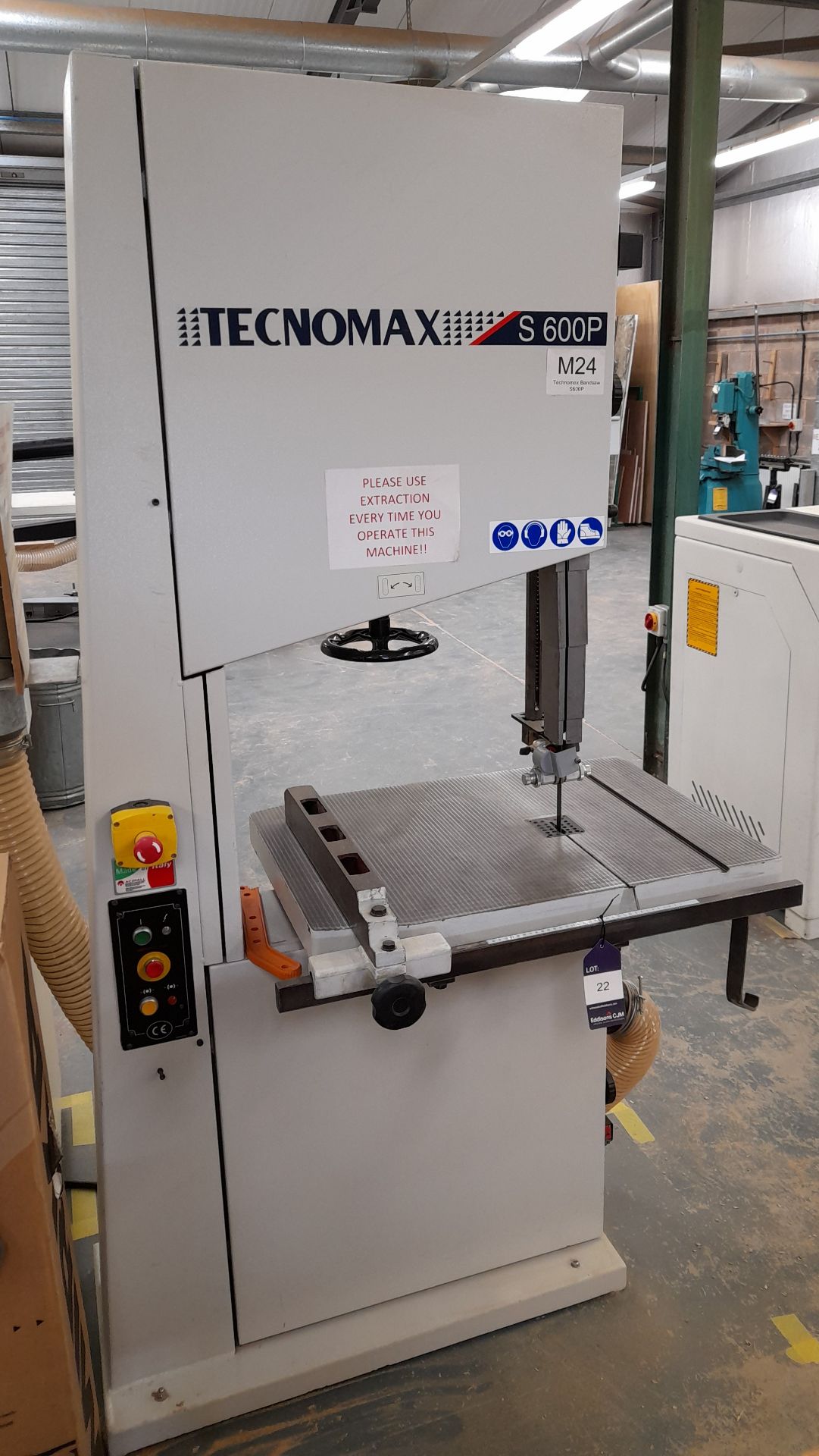 Tecnomax S600P Bandsaw (Serial Number TR 009702, 2008)