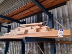 Assortment of softwood to top 2 shelves, to rack