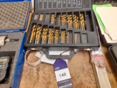 Assortment of wood drill bits, including lip and spur, forstner and auger bits
