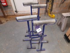 4 x Record roller trestles / stands