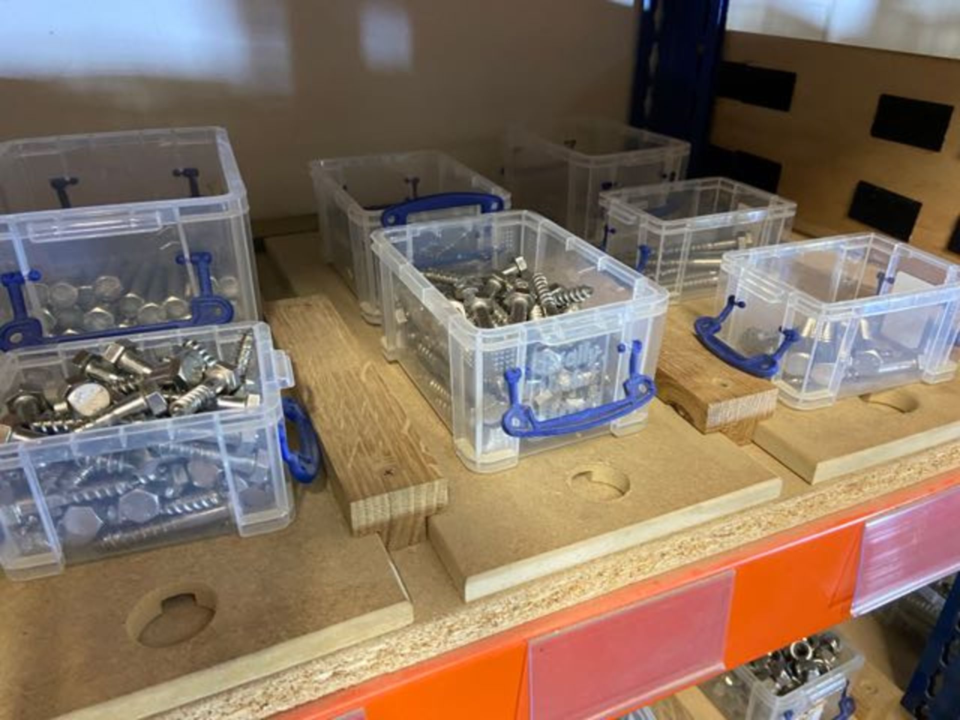 Large quantity of stainless steel fixings, from M3 to M24 including screws, coach bolts, coach - Image 7 of 18