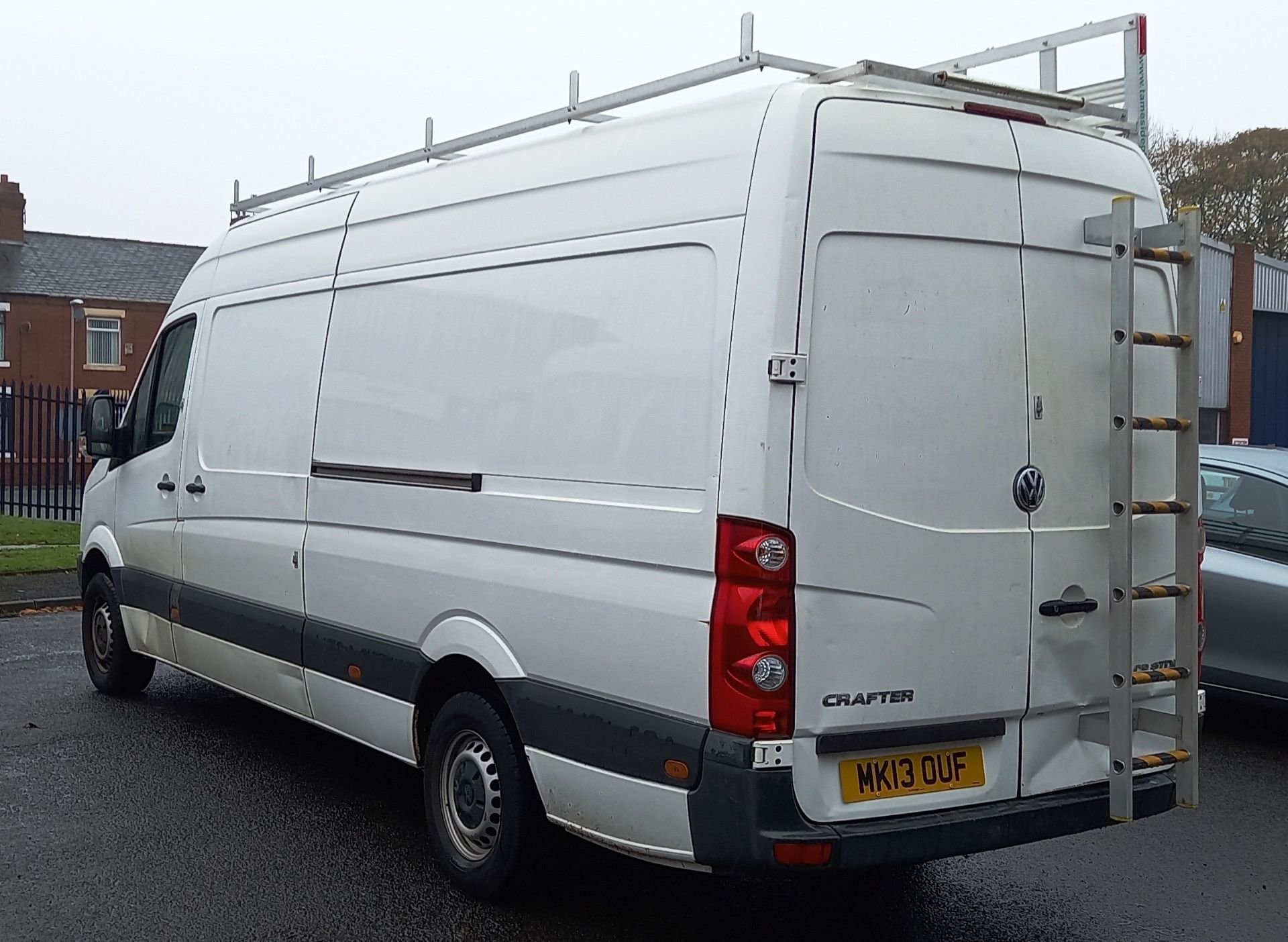 VW Crafter CR35 2.0 TDI LWB High Roof Panel Van with Side & Roof Rack & Deadlock Security, - Image 3 of 9