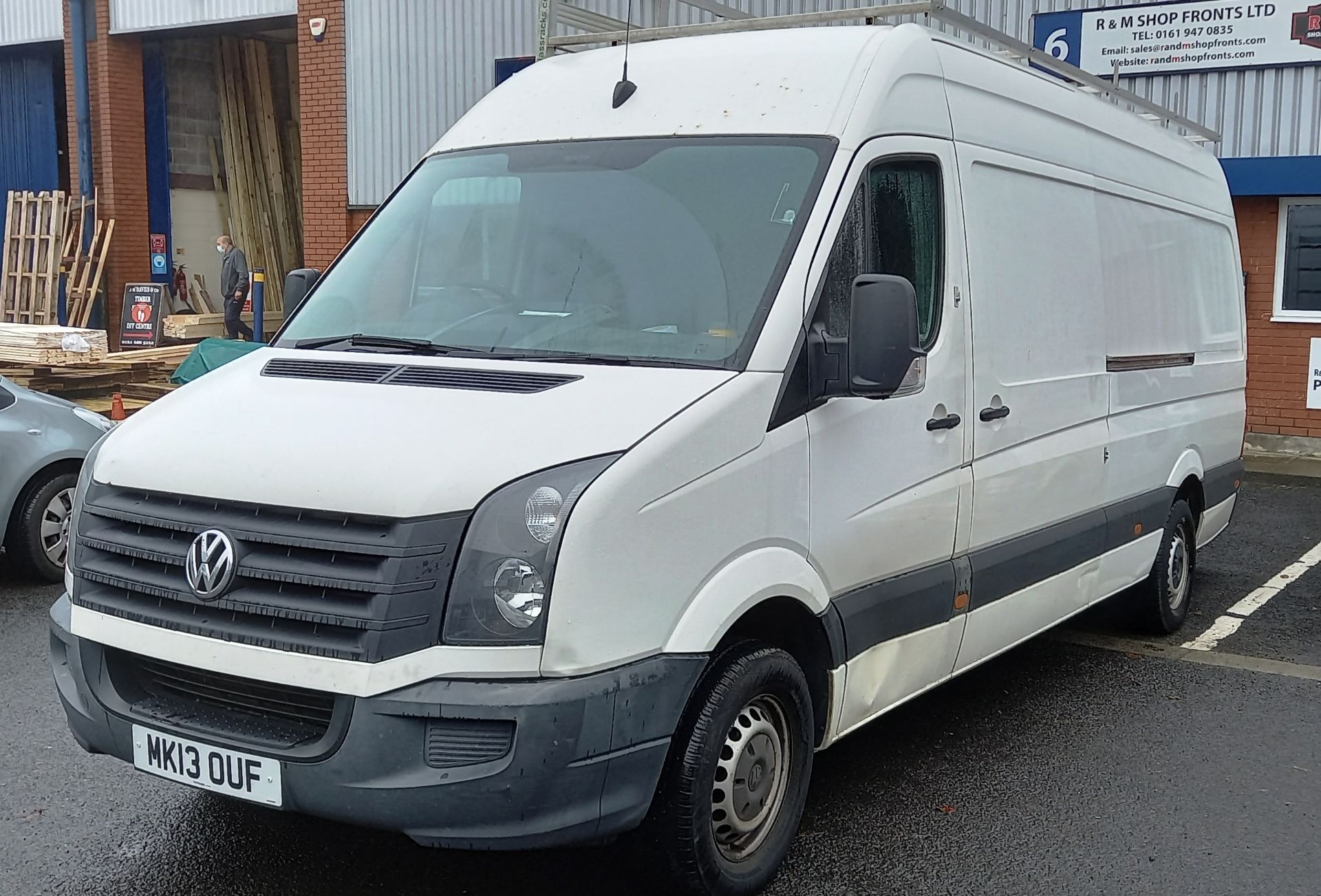 VW Crafter CR35 2.0 TDI LWB High Roof Panel Van with Side & Roof Rack & Deadlock Security, - Image 2 of 9