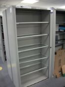 Bisley Tambour Front Cupboard, Side opening tambour cupboard with Roll Out Filing frames, overall
