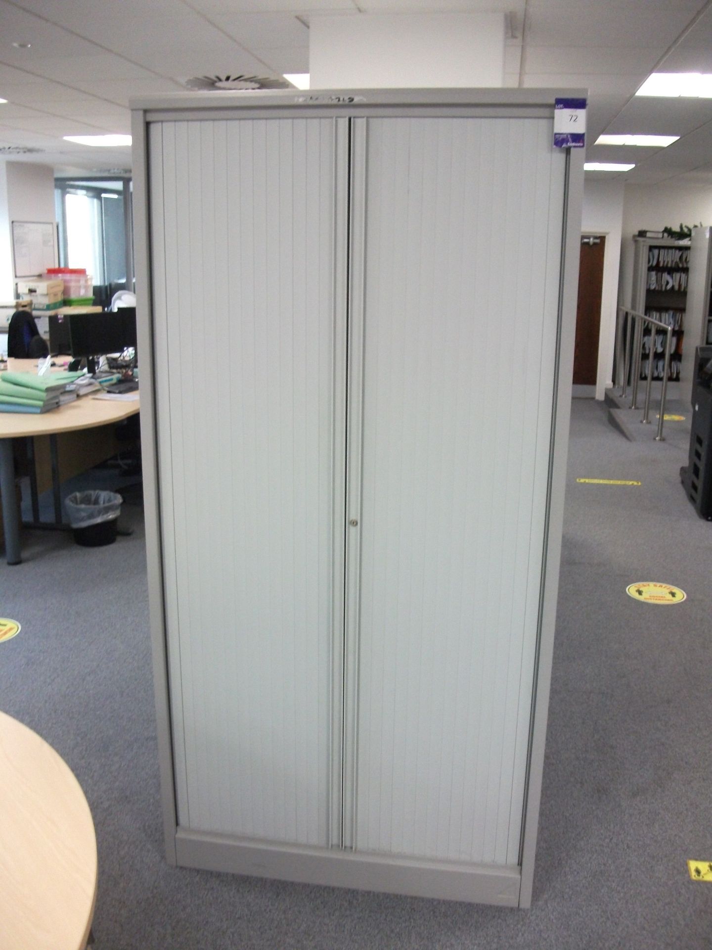 Bisley Tambour Front Cupboard, Side opening tambour cupboard with Roll Out Filing frames, overall - Image 4 of 6