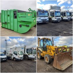 Surplus Refuse Trucks, Yellow Goods, Light Commercials and Cars