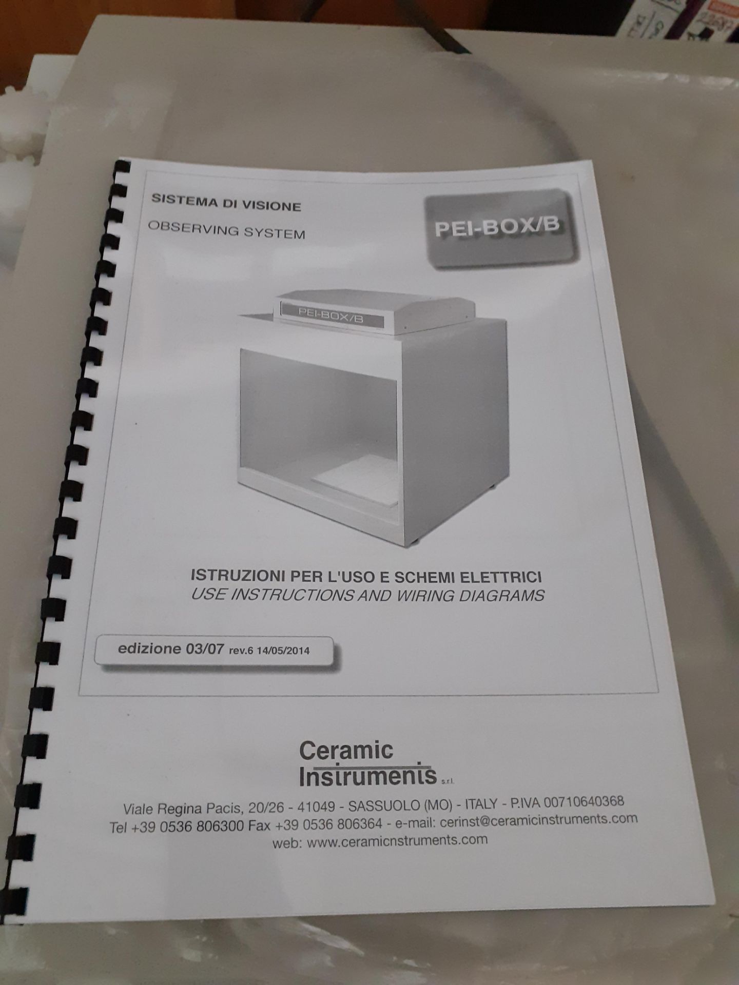 Ceramic Instruments PEI/100/D Laboratory Abrasion Tester, serial number P6 94 (2016) with Ceramic - Image 6 of 6