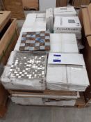 Part pallet of various Mosaic Tiles