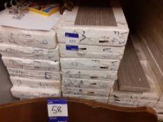 45 boxes of various Silver Leaf Feature Tiles