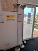 2 – Upright lamps, vacuum cleaner and heater, as photographed