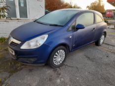 Vauxhall Corsa DIESEL HATCHBACK 1.3 CDTi ecoFLEX Life 3dr (08-09), Blue, Reg: VU59 PNF, Mileage: