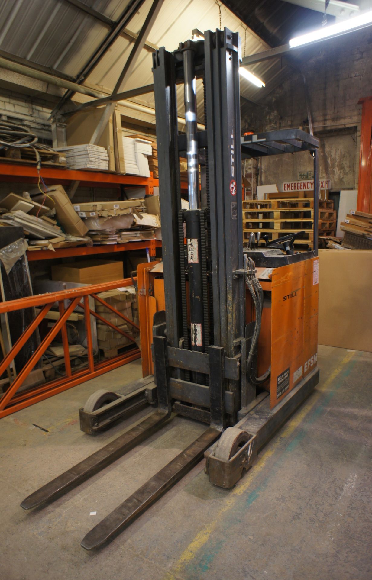 Still EFSM140 Electric Reach Truck, 1400Kg Capacity, Triple Mast, Side-Shift, Lift Height 10820mm,