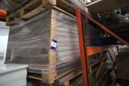 Quantity of 2.4m White Kitchen Plinths to pallet