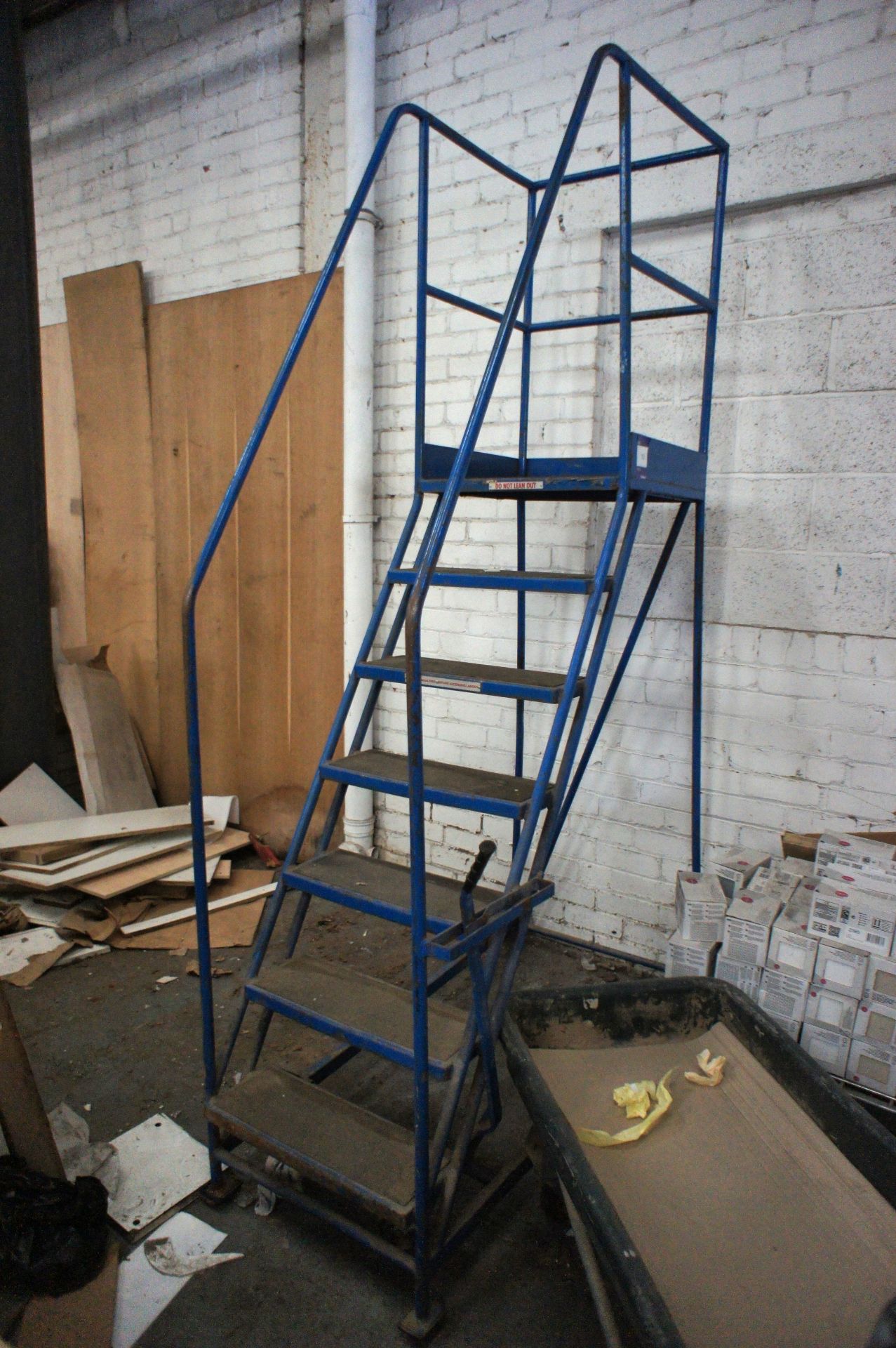 Steel Mobile Warehouse Steps, 7 Tread - Image 2 of 3