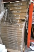 Quantity of 2.4m Burgundy Deco Shelves to pallet