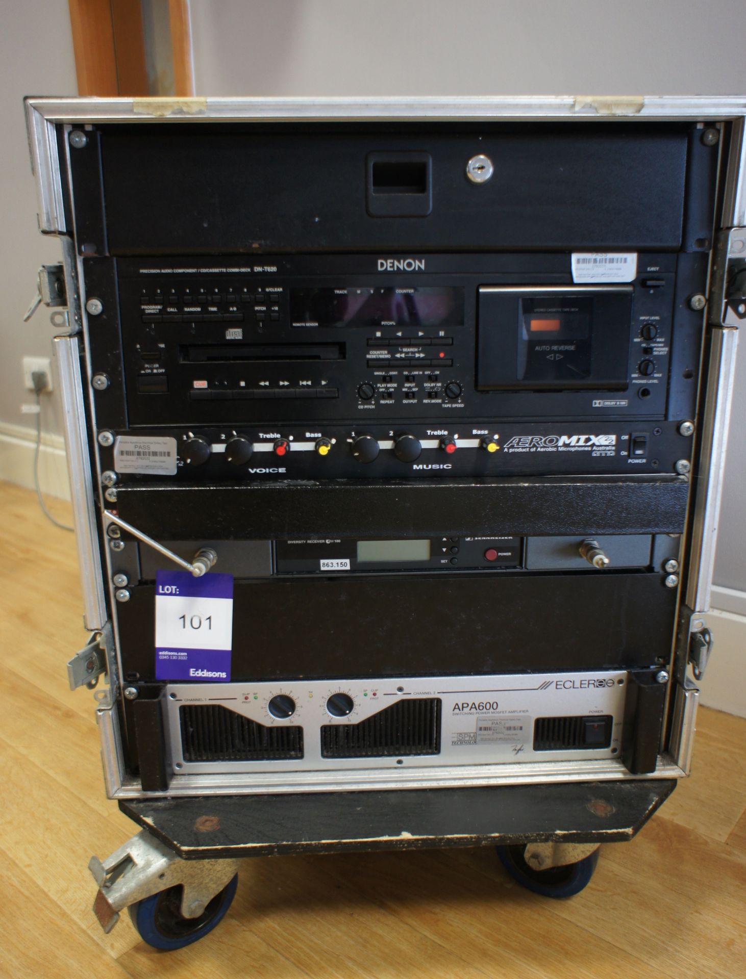 Mobile Sound Studio including Eclere XPA 600 Amplifier Aero Mix 27, Demon CD/Cassette Desk - Image 2 of 6