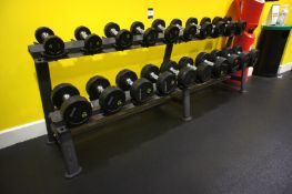 Dumbbell Rack with 20 Tufftech Dumbbells 4kg – 25kg