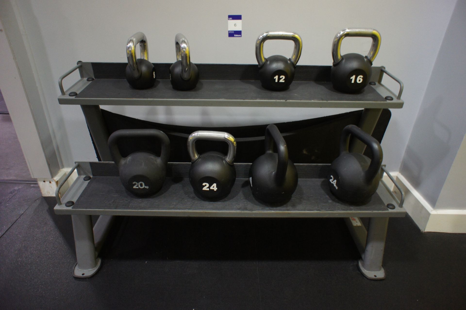 Kettle Bell Rack with 8 Various Kettle Bell Weights - Image 2 of 3