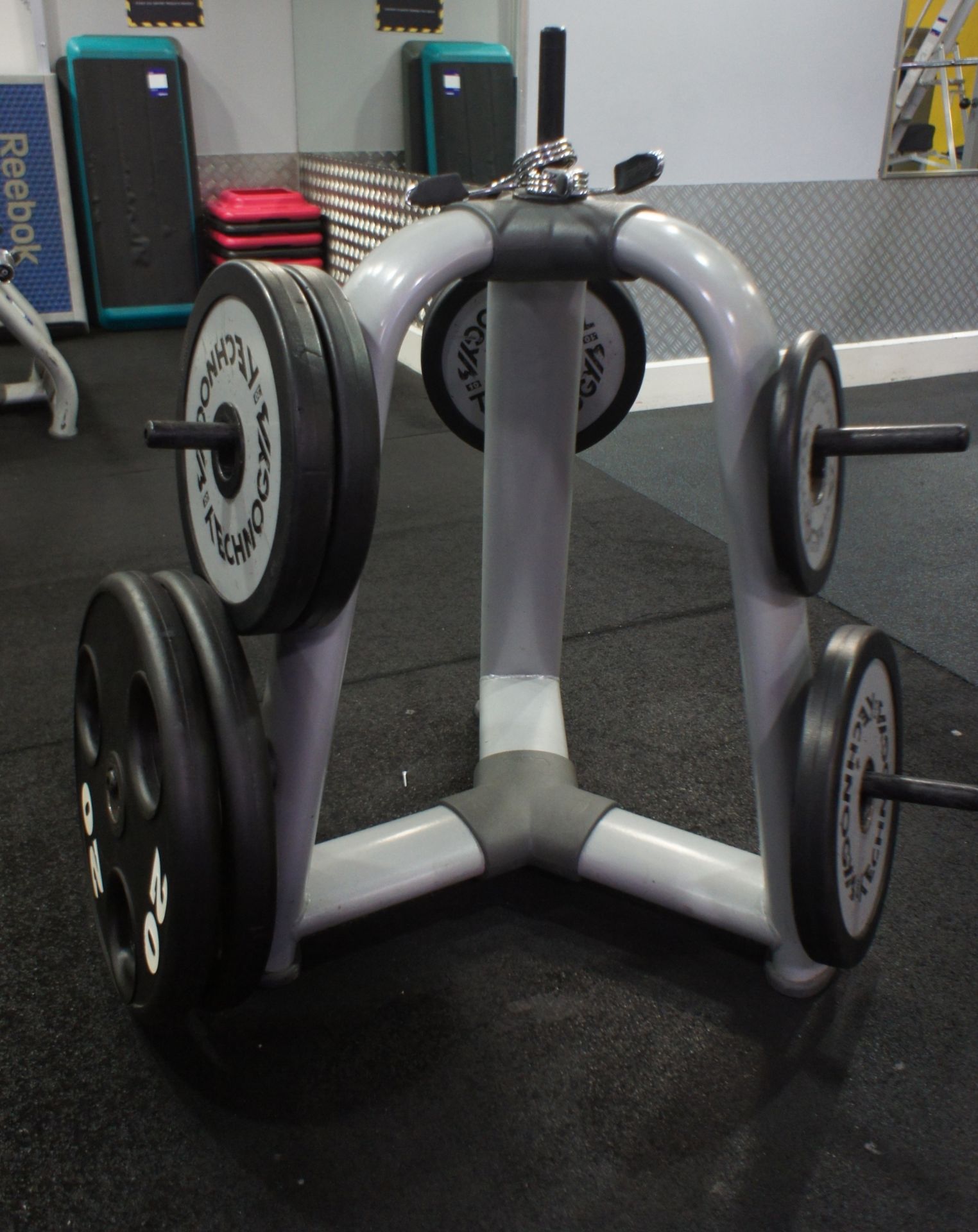 Technogym Weights Stand with 8 Weights - Image 2 of 3