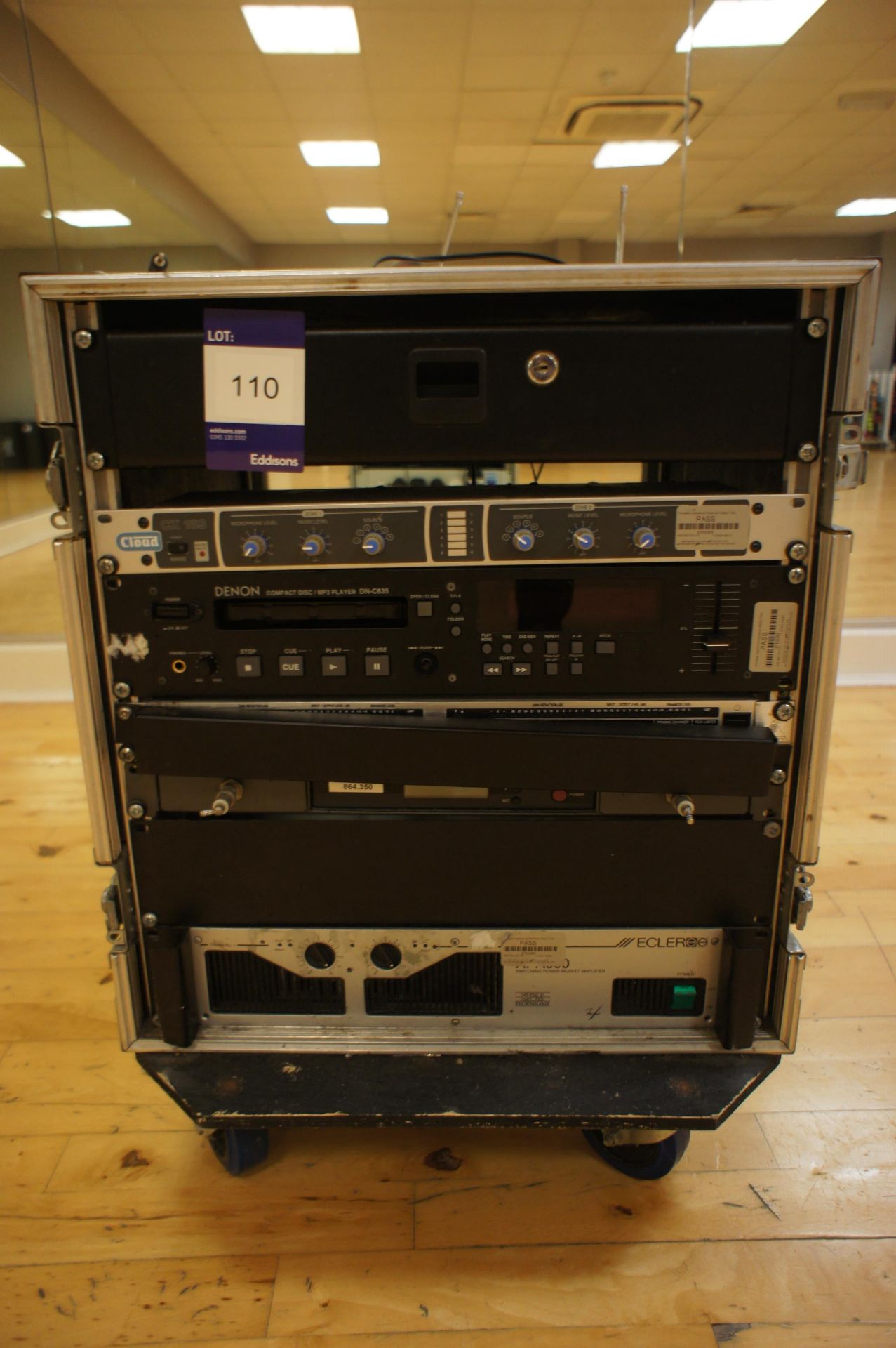 Mobile Sound Studio including Eclere APA600 Amplifier, Demon CD MP3 Player, Cloud CX163 Mixer with 2 - Image 2 of 6