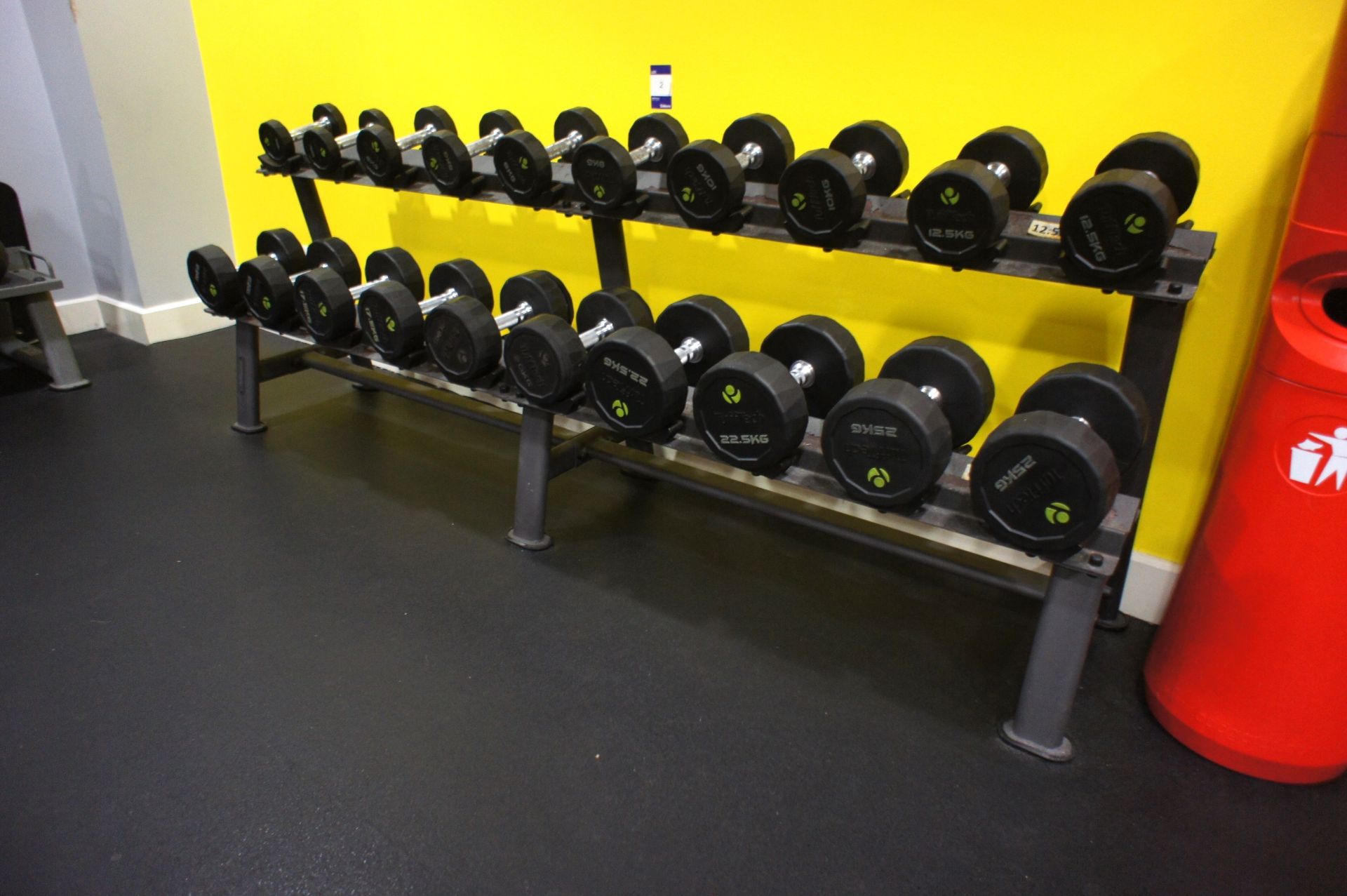 Dumbbell Rack with 20 Tufftech Dumbbells 4kg – 25kg - Image 3 of 4