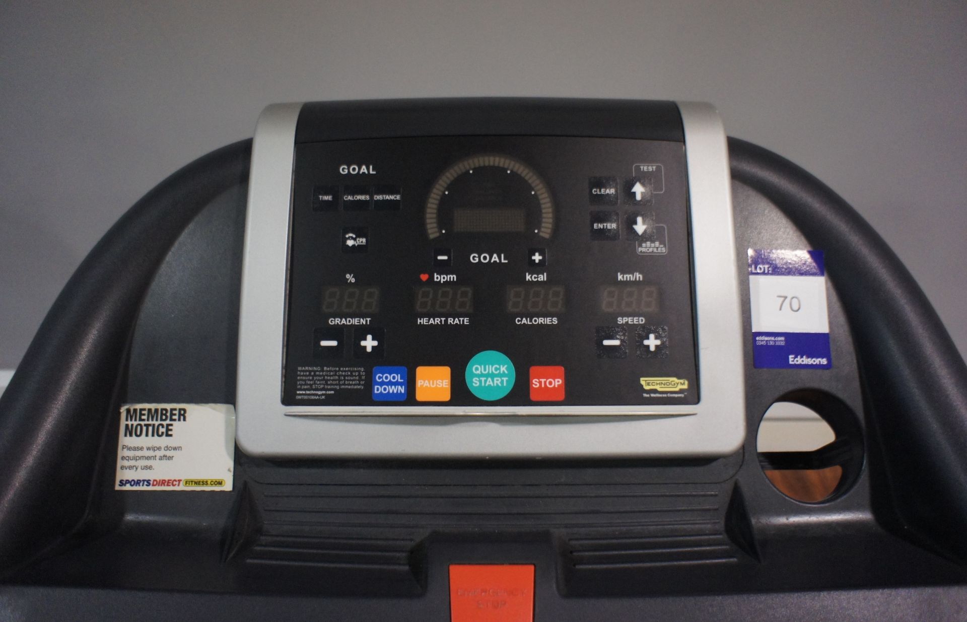 Technogym Powered Treadmill Running Machine - Image 3 of 3