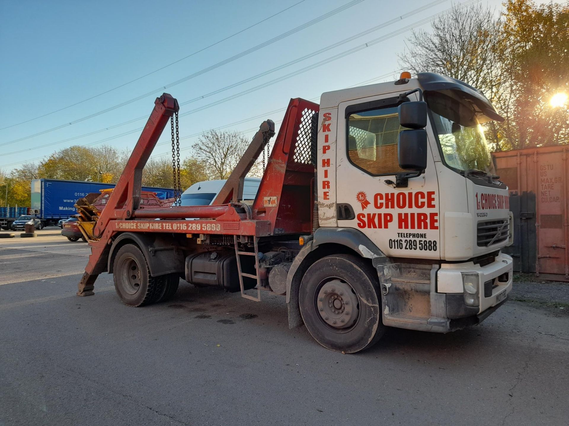 Volvo FL 240 Skip Lorry, With Hyvalift Skip body, Registration: YK07 FBZ, DOR: August 2007 ( - Image 9 of 22