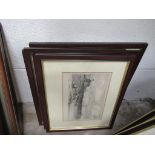 3 x E.W Cooke Lithographs and 2 x W Turner Lithographs all framed (largest 23cm x 16cm)