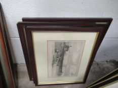 3 x E.W Cooke Lithographs and 2 x W Turner Lithographs all framed (largest 23cm x 16cm)