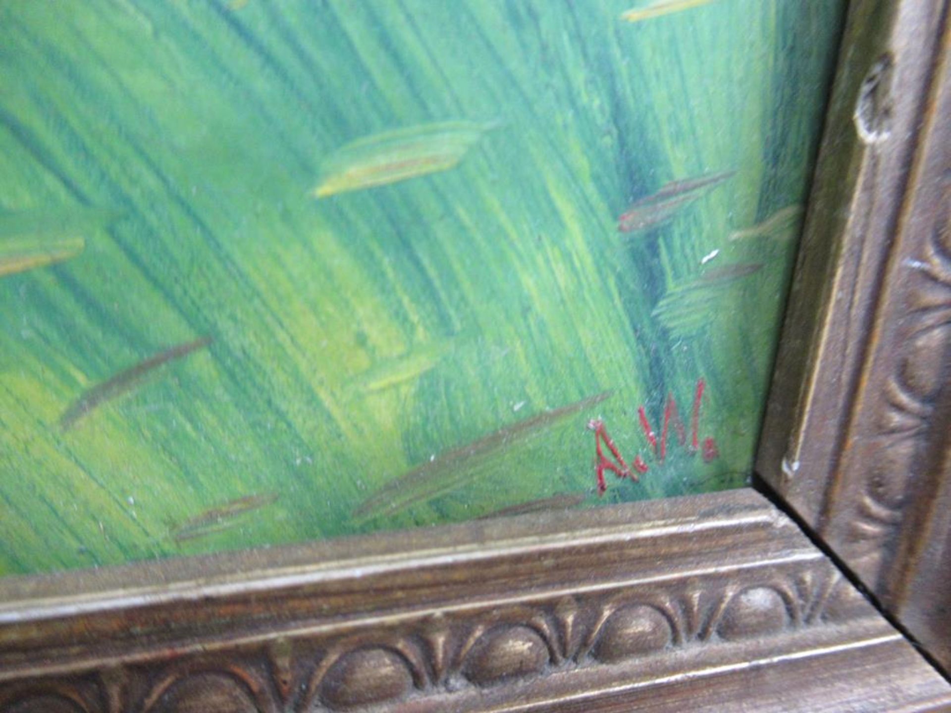 Three Oil on Boards (2x Coastal, 1 x Castle) Signed A.W (largest 22cm x 30cm) - Image 3 of 8