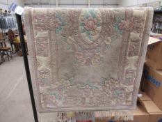 Cream Chinese Rug (size 159cm x 94cm)