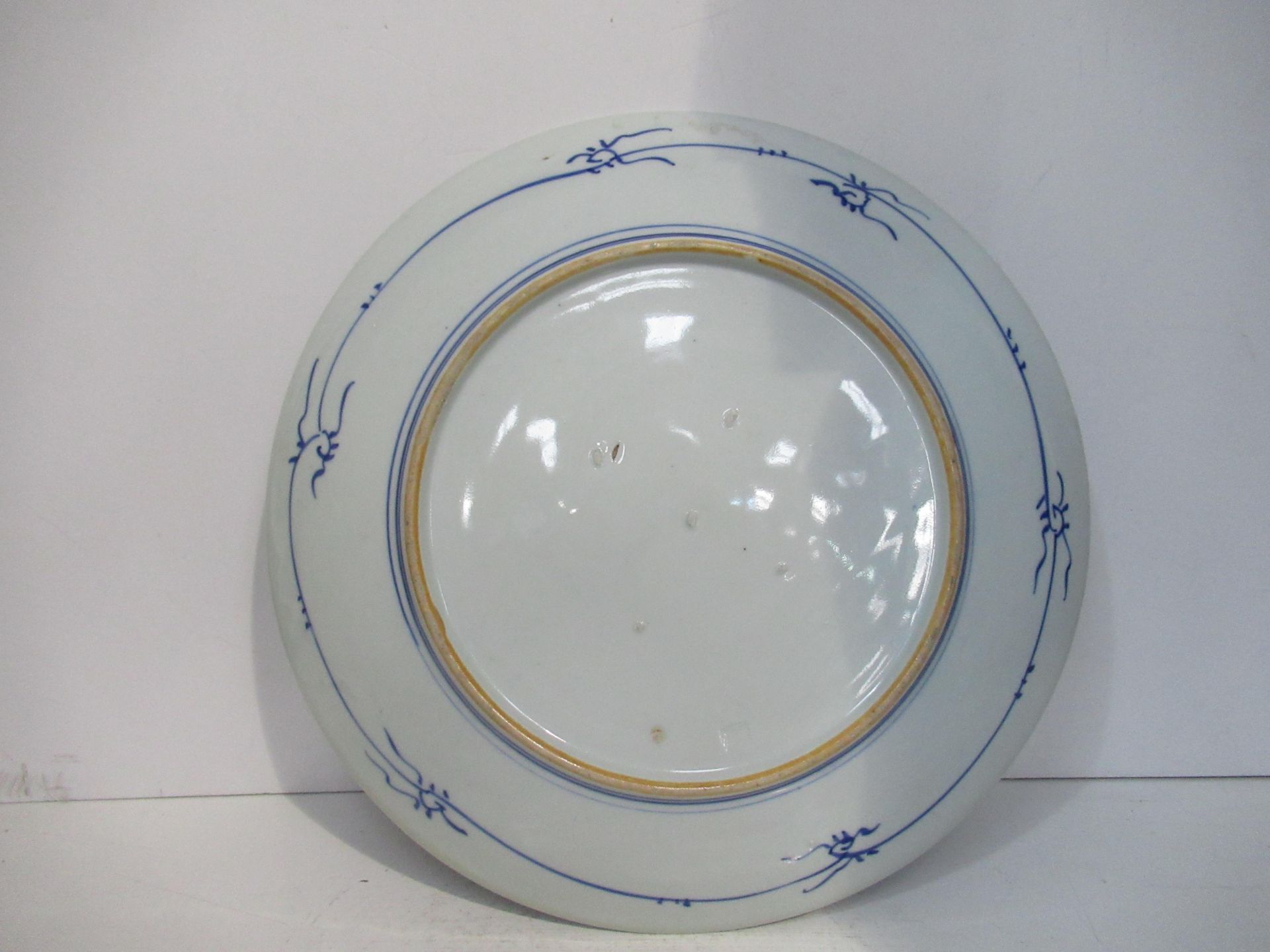 A Japanese Blue and White Charger (41cm Wide) - Image 2 of 2