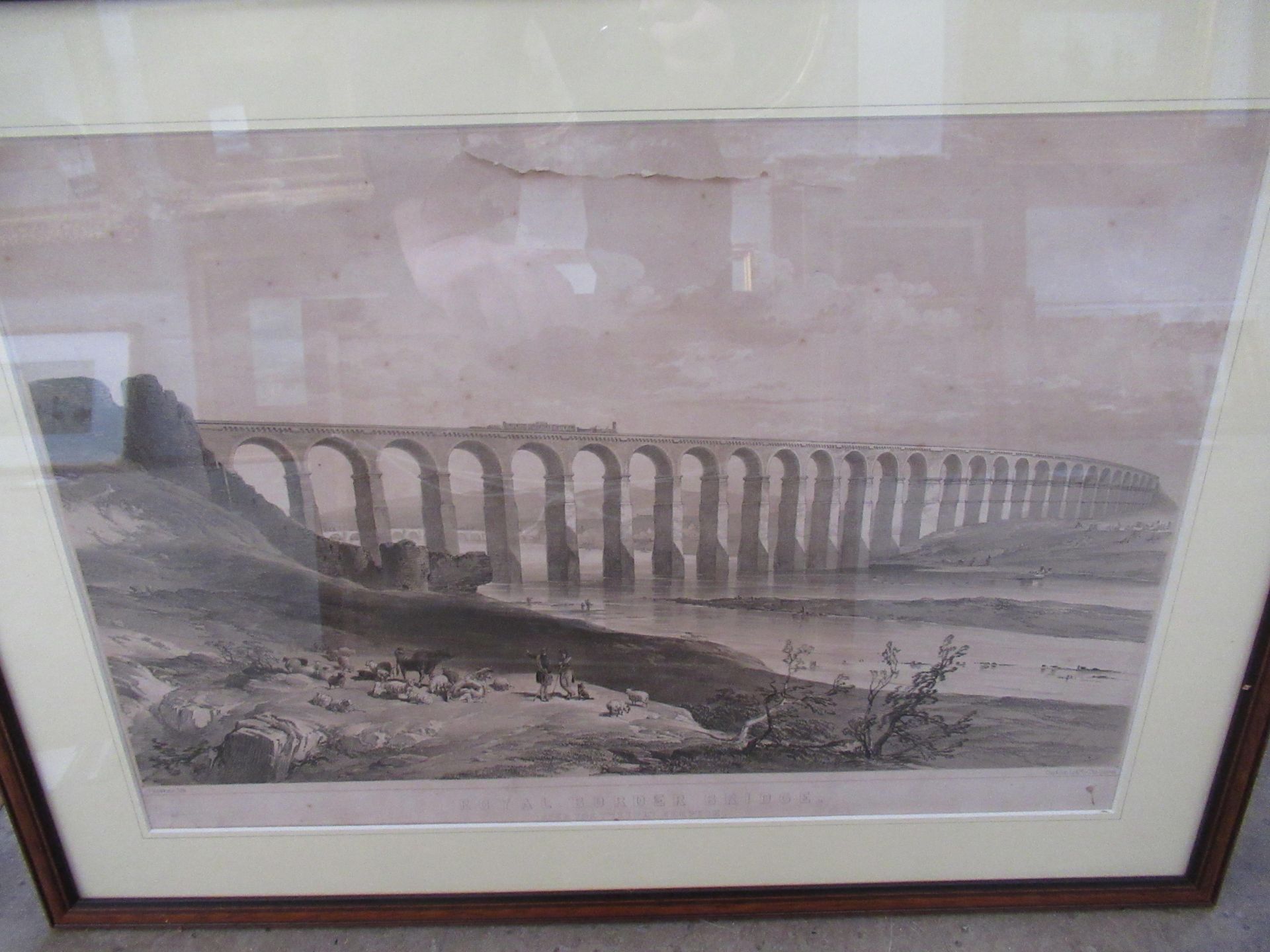Lithographs of Royal Border Bridge and Rochester Bridge (largest 36cm x 52cm) - Image 3 of 3