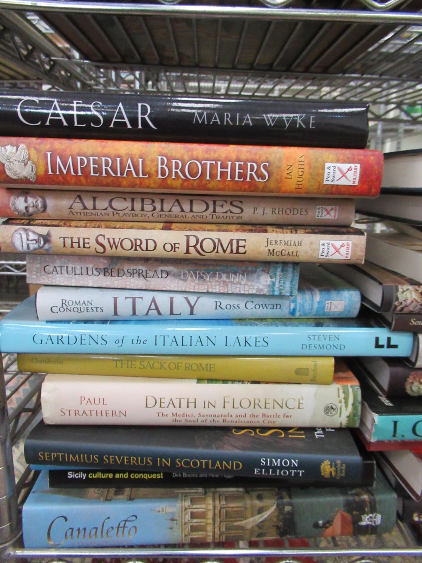 A selection of Roman/ Itaian history themed books including, 'The Sword of Rome', 'Death in Florence - Image 2 of 6