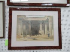 Two Lithographs, one 'Temple of Phila' by David Roberts (34 cm x 39cm/46cm x 62cm)