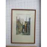 Water Colour of Lodge Walk, Aberdeen signed S.W Davidson in Frame (25cm x 17cm)