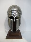 Greek Corinthian reproduction Helmet with Stand