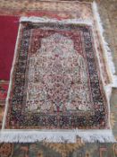 Reproduction Bokhara Rug (size 135cm x 97cm) and Tabriz Navy Rug (size 67cm x 230cm)