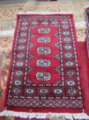 3 x Bokhara Oriental Rugs (sizes 97cm x 62cm)