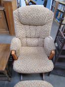 Du Tailer Rocking Chair and Foot Stool