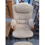 Du Tailer Rocking Chair and Foot Stool